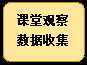 流程图: 可选过程: 课堂观察
数据收集
